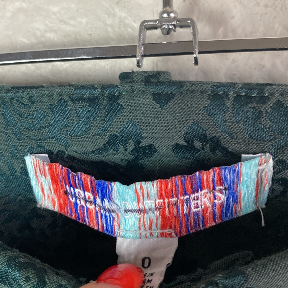 Urban Outfitters green printed lace up pant - Picture 5 of 7
